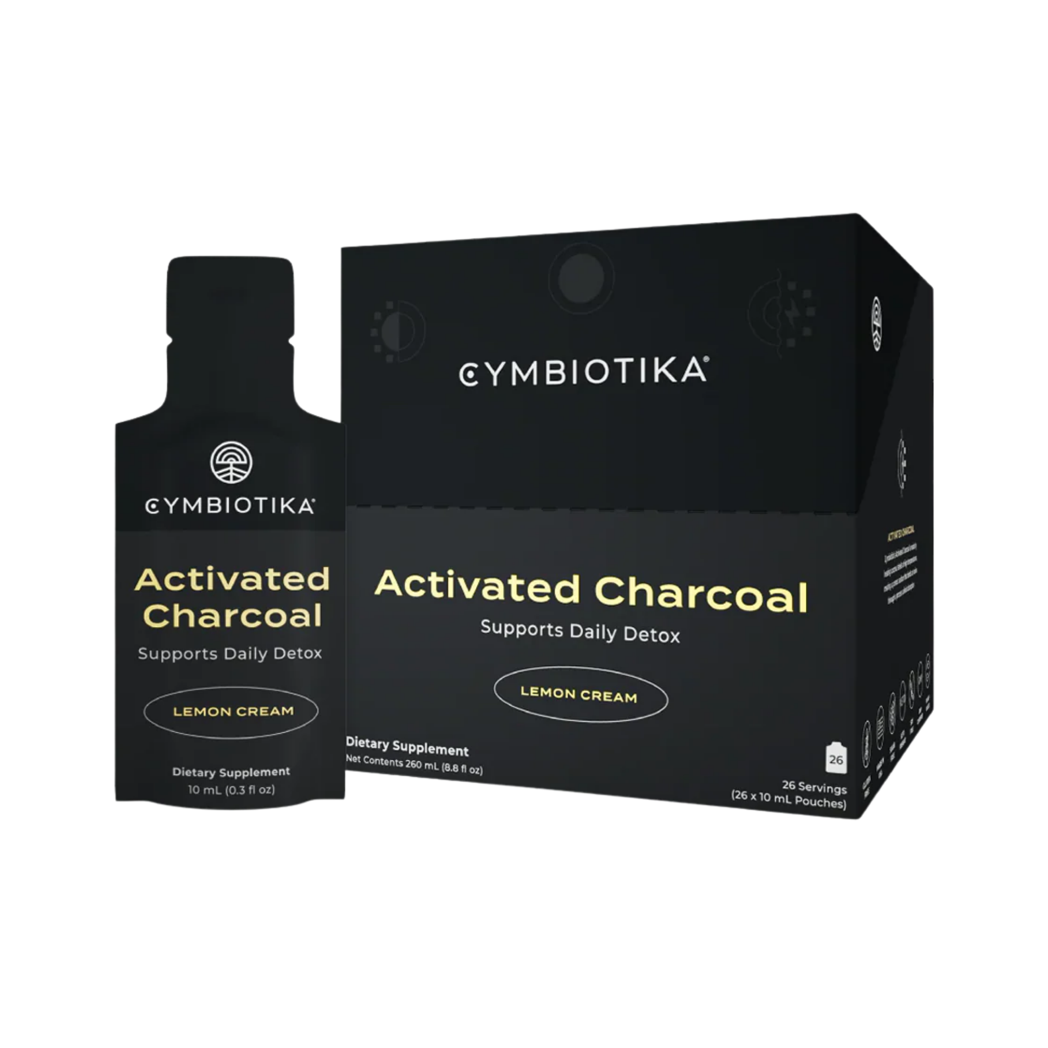 Cymbiotika Activated Charcoal 26 x 10ml